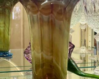 Hand Blown Art Glass - Signed