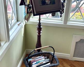 Double Sided Music Stand with Built in Candlestick Holders