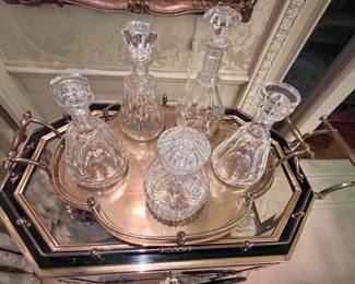 Baccarat Crystal Liquor Decanters