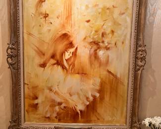 Massive Oil on canvas by artist Thomas