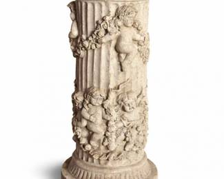 36 DesignToscanoRoseGarlandPedestalPlantStand