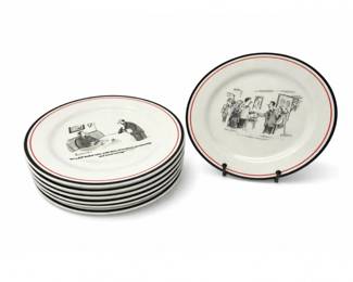 50 1990sRestorationHardwareTheNewYorkerCartoonCheesePlates