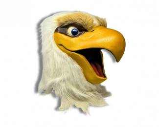 59 VintageOversizedEagleMascotHeadCostumeHeadpiece