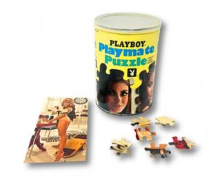 22 Vintage1967PlayboyPlaymatePuzzleinOriginalTinCanister