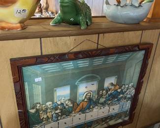 THE LORD'S SUPPER print, pottery