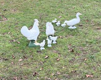 Concrete Chickens and Geese 