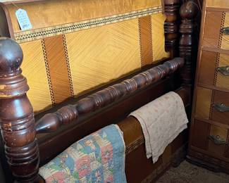 Art Deco Waterfall full size headboard/footboard