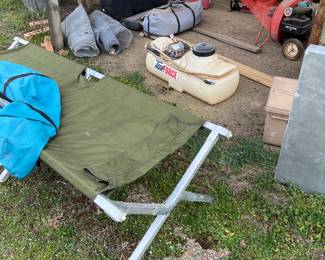 Army Cot, tools