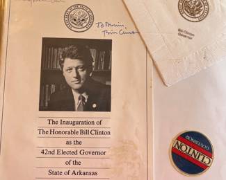 President Bill Clinton memorabilia