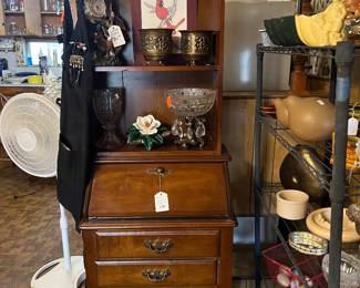 Dark Brown wooden hutch