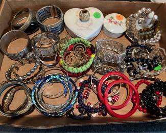 Costume jewelry, jewelry boxes