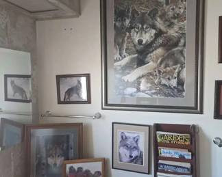 NO123Pictures Art Framed Of Wolves And Birds