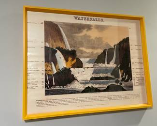 Vintage "Waterfalls" Poster By John Emslie (Originally 1846)