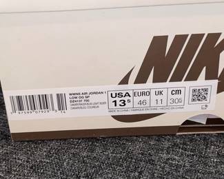 Nike Women's Air Jordan 1 Low OG SP DZ4137 700 Canary/Racer Blue-Light Silver (Size 13.5) W/ Box