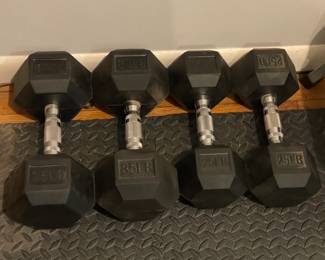 Rubber Hex Dumbbell Sets
