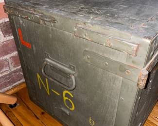 Czech Military Field Desk Crate W/ 2 Drawers