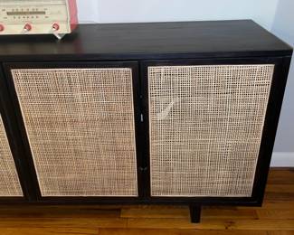 Crate & Barrel Libby 72” Black Credenza 