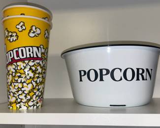 Popcorn Cups & Bowl