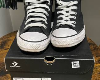 Converse CTAS High Street Black/Black/White Sneakers W/ Box 9A-2018-M88