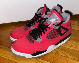 Nike Air Jordan 4 Retro Toro Bravo 308497-603 Red Black Grey (Most Likely Size 12)
