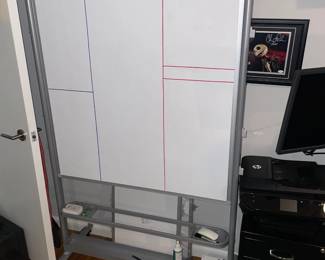 Rolling Dry Erase White Board