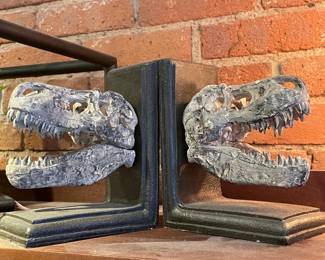 Dinosaur Head Bookends