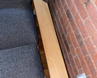 Comfy Upholstered Daybed W/ Wooden Arms