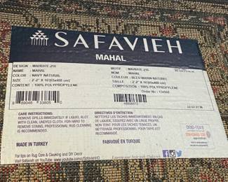 Safavieh Mahal Navy Neutral 2’ 2” x 16’ 