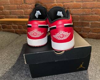 Nike Air Jordan 1 Low 553558 612 Gym Red/White-Black (Size 12) W/ Box