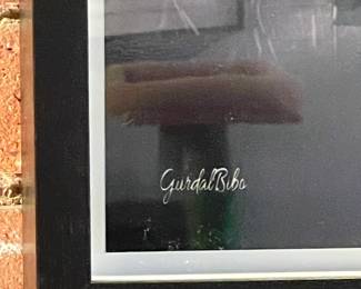 Framed "Audrey, Little Italy" Black & White NYC Photography Print By Gurdal Bibo 