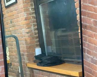 Crate & Barrel Emmy Narrow Black Arch Floor Mirror 32” x 76.25” 