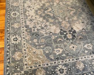 "Nola Blue" Area Rug By Crate & Barrel (8' x 10')