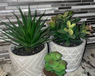 Faux Tabletop Plants