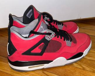 Nike Air Jordan 4 Retro Toro Bravo 308497-603 Red Black Grey (Most Likely Size 12)