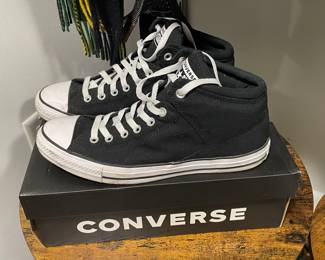Converse CTAS High Street Black/Black/White Sneakers W/ Box 9A-2018-M88