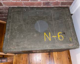 Czech Military Field Desk Crate W/ 2 Drawers