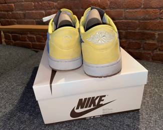 Nike Women's Air Jordan 1 Low OG SP DZ4137 700 Canary/Racer Blue-Light Silver (Size 13.5) W/ Box