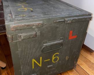 Czech Military Field Desk Crate W/ 2 Drawers