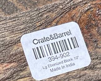 Large Ebonized Block (Crate & Barrel)