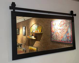 Industrial Metal Farm House Rustic Style Wall Mounted Mirror