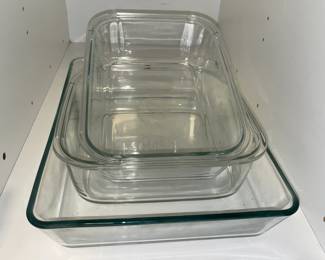 Pyrex Clear Glass Baking Dishes