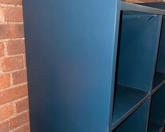 Dual Bookcase W/ Bins