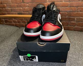 Nike Air Jordan 1 Low 553558 612 Gym Red/White-Black (Size 12) W/ Box