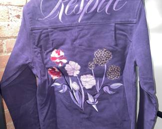 BRAND NEW W/ Tags Embroidered Respite Jacket By "No One"