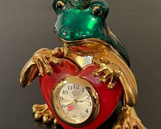 Elgin Frog Prince Clock