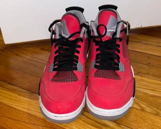 Nike Air Jordan 4 Retro Toro Bravo 308497-603 Red Black Grey (Most Likely Size 12)