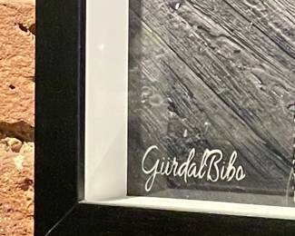 Framed "Red Stripe" Black & White NYC Photography Print By Gurdal Bibo 