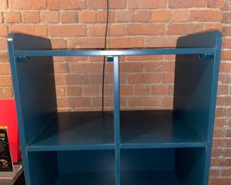 Dual Bookcase W/ Bins