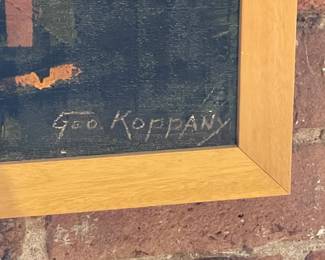 Framed Painting Signed By "George Koppany"