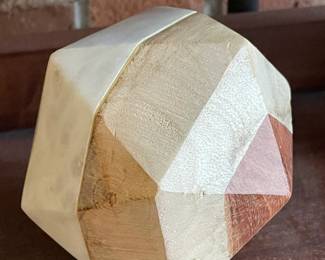 Stone & Wood Sculpture Decor